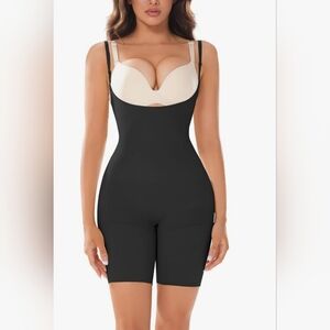 Open Bust Shapewear Tummy Control Mid-thigh Slimmer Butt Lift Sm